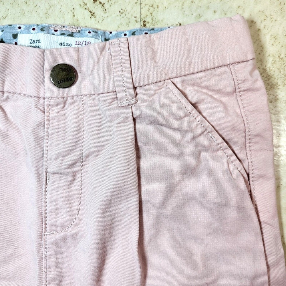 Zara Baby Collection Bunny Long Sleeve TShirt Dusty Pink Pleated Pant Set 12-18M - Picture 10 of 16
